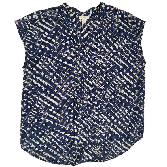 Caslon Women’s Blouse Sleeveless Boho Shirt Top Navy Blue Medium M - Picture 1 of 7